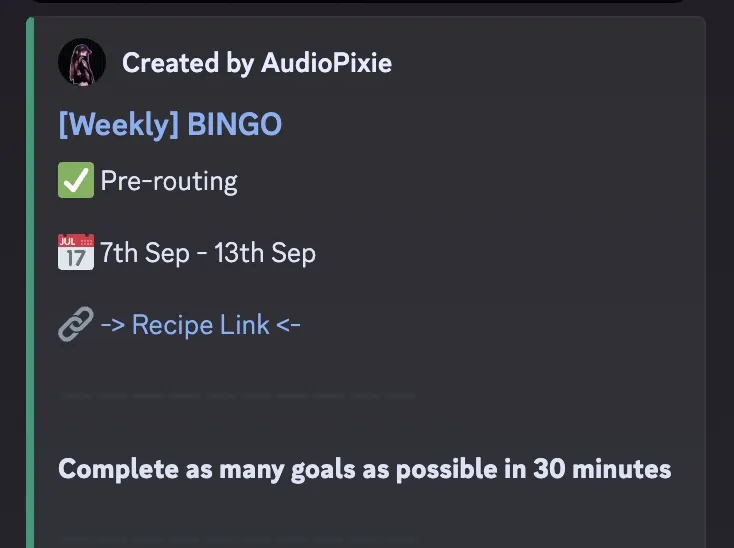 Update Schedule